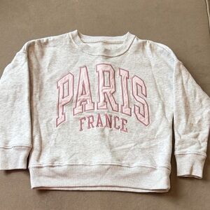 Abercrombie Kids Gray Sweatshirt with Pink Lettering
